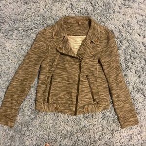 Lilla P knit moto jacket